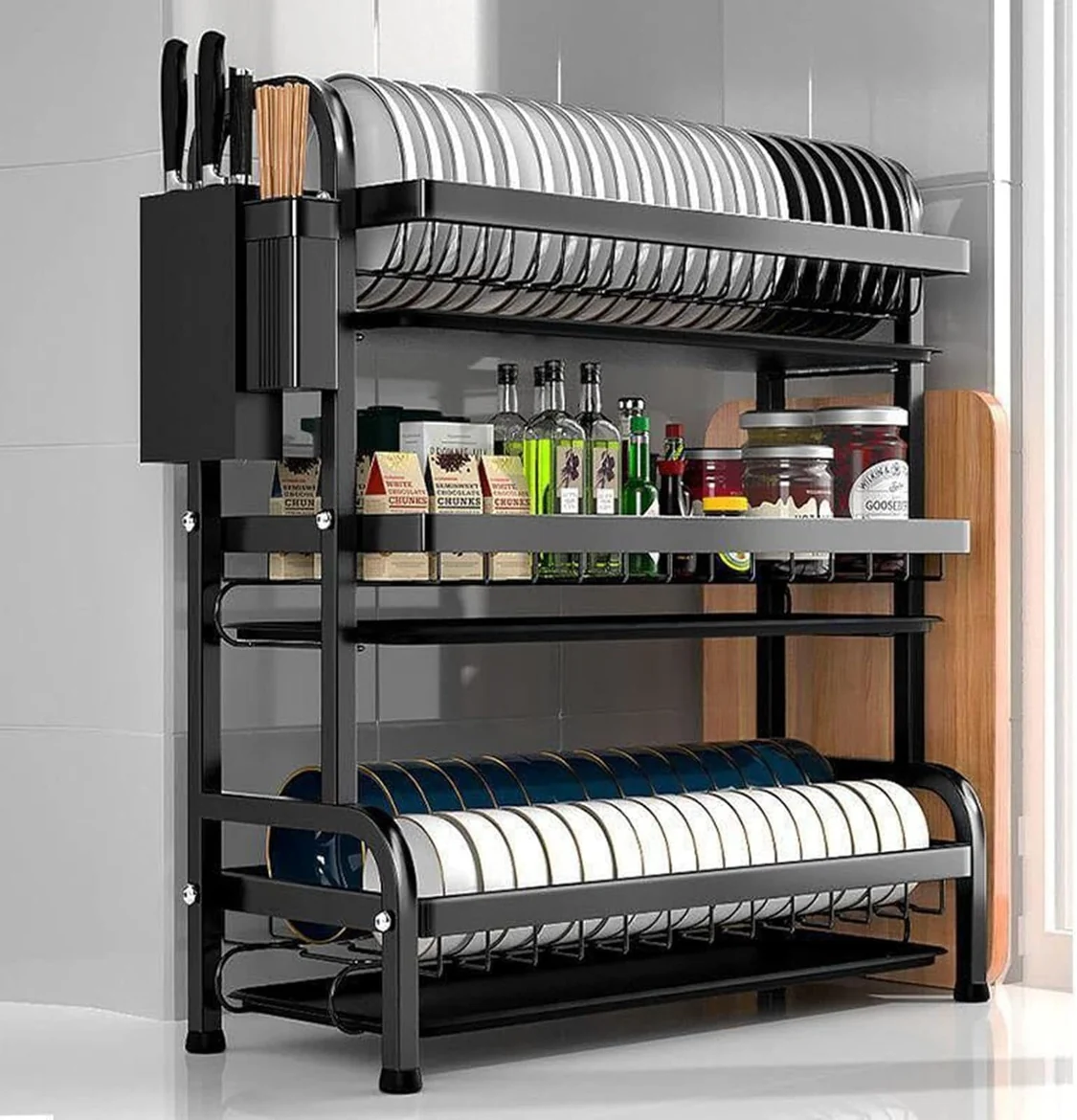 3 Tier Dish Racks for Kitchen Counter